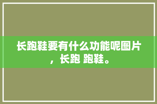 长跑鞋要有什么功能呢图片，长跑 跑鞋。