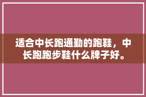 适合中长跑通勤的跑鞋，中长跑跑步鞋什么牌子好。 适合中长跑通勤的跑鞋，中长跑跑步鞋什么牌子好。 大匠心设计