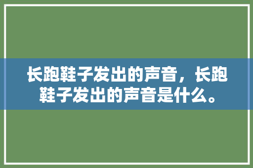 长跑鞋子发出的声音，长跑鞋子发出的声音是什么。