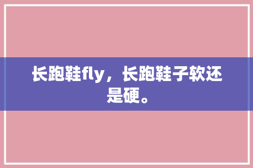 长跑鞋fly，长跑鞋子软还是硬。 长跑鞋fly，长跑鞋子软还是硬。 大匠心设计