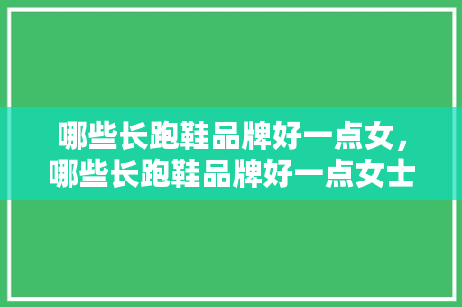 哪些长跑鞋品牌好一点女，哪些长跑鞋品牌好一点女士。 哪些长跑鞋品牌好一点女，哪些长跑鞋品牌好一点女士。 大精工智造