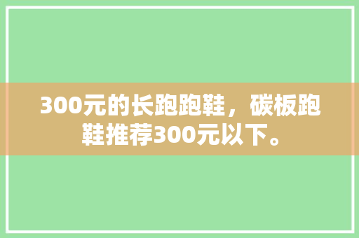 300元的长跑跑鞋，碳板跑鞋推荐300元以下。 300元的长跑跑鞋，碳板跑鞋推荐300元以下。 鞋类款式