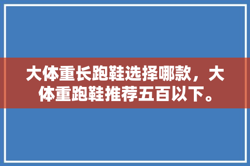 大体重长跑鞋选择哪款，大体重跑鞋推荐五百以下。 大体重长跑鞋选择哪款，大体重跑鞋推荐五百以下。 鞋类款式