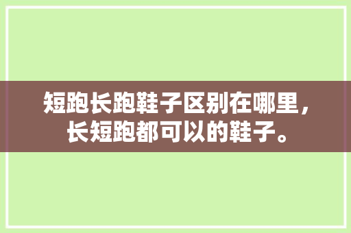 短跑长跑鞋子区别在哪里，长短跑都可以的鞋子。