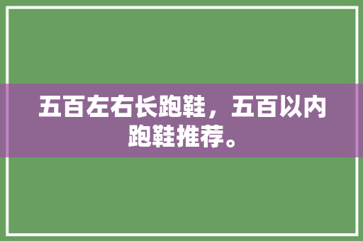 五百左右长跑鞋，五百以内跑鞋推荐。 五百左右长跑鞋，五百以内跑鞋推荐。 鞋厂大全