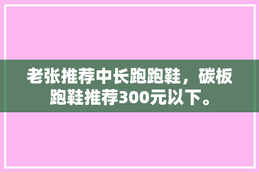 老张推荐中长跑跑鞋，碳板跑鞋推荐300元以下。 老张推荐中长跑跑鞋，碳板跑鞋推荐300元以下。 品牌鞋