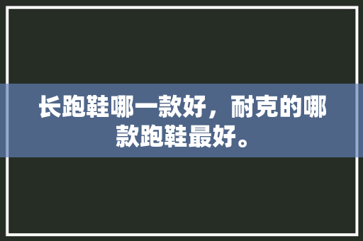 长跑鞋哪一款好，耐克的哪款跑鞋最好。 长跑鞋哪一款好，耐克的哪款跑鞋最好。 鞋类款式