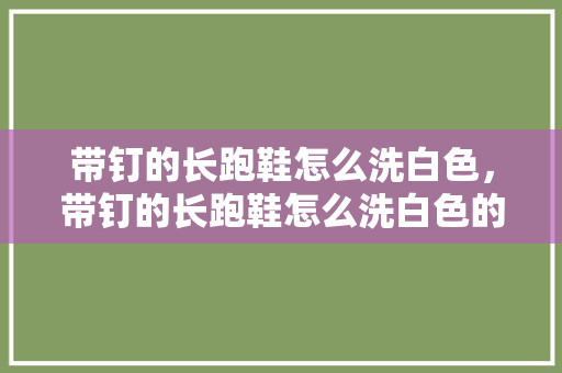 带钉的长跑鞋怎么洗白色，带钉的长跑鞋怎么洗白色的。 带钉的长跑鞋怎么洗白色，带钉的长跑鞋怎么洗白色的。 品牌鞋