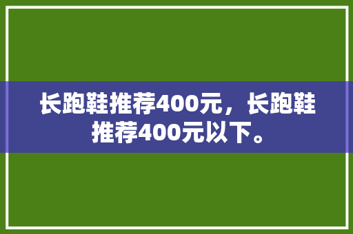 长跑鞋推荐400元，长跑鞋推荐400元以下。