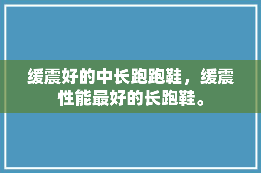 缓震好的中长跑跑鞋，缓震性能最好的长跑鞋。