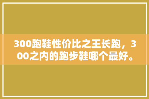 300跑鞋性价比之王长跑，300之内的跑步鞋哪个最好。
