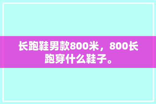 长跑鞋男款800米，800长跑穿什么鞋子。